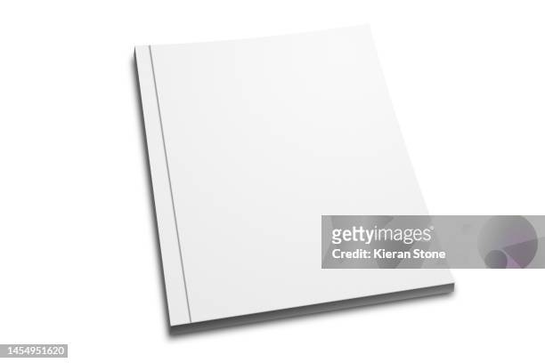 paper book template - mockup magazine fotografías e imágenes de stock