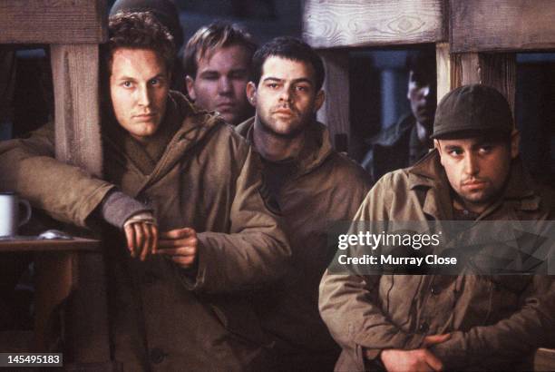 Actors Cole Hauser and Rory Cochrane in a scene from the film 'Hart's War', 2002.