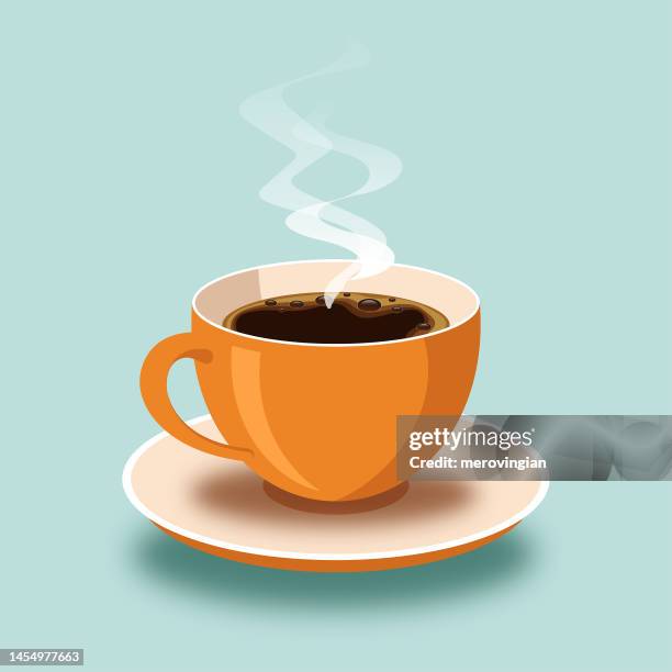 eine tasse kaffee - kaffee getränk stock-grafiken, -clipart, -cartoons und -symbole