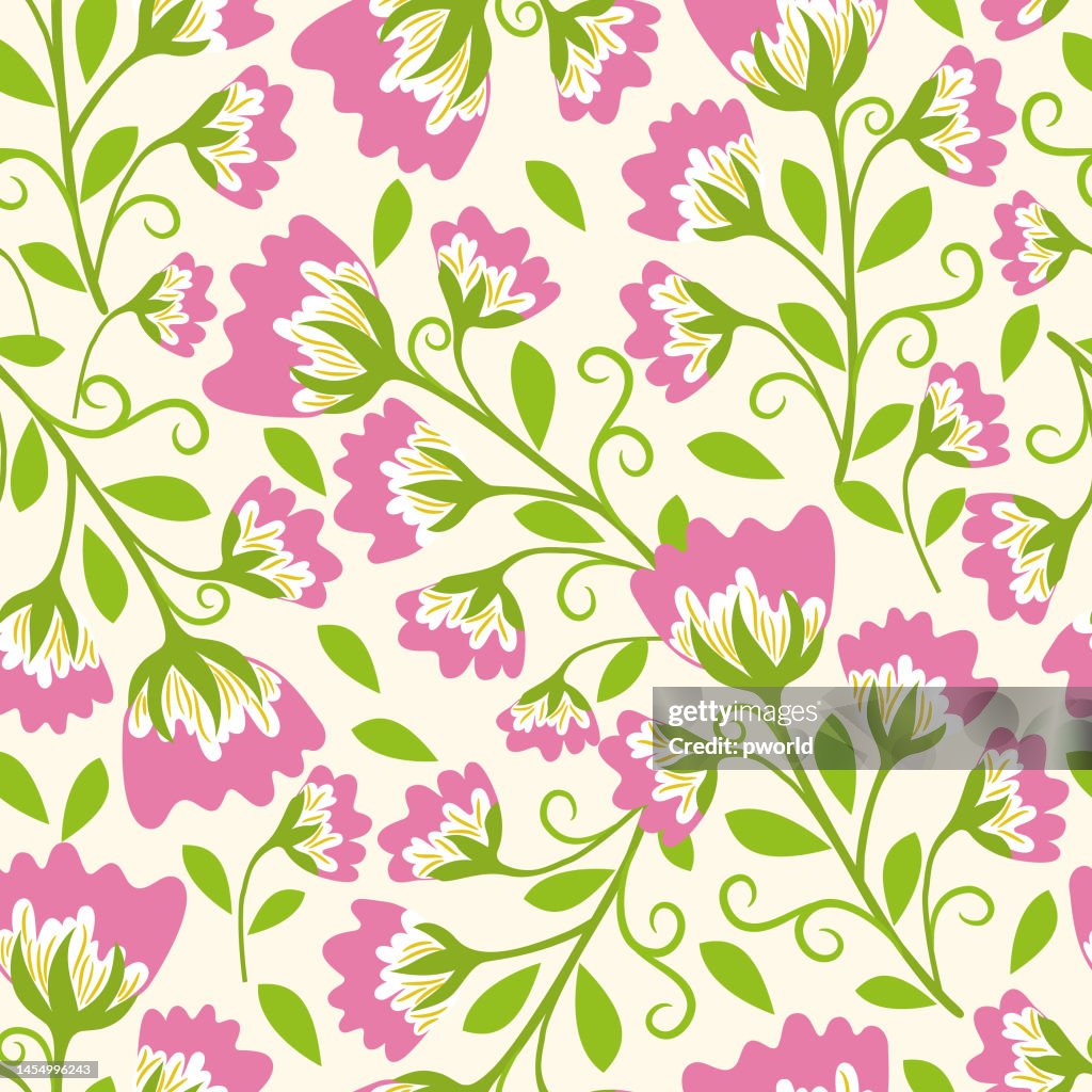 Floral seamless pattern .