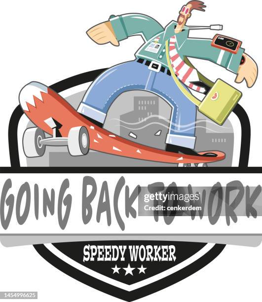 worker tshirt - back to work stock illustrations