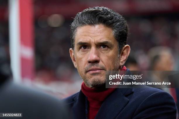 Sporting Gijon owner Alejandro Irarragorri looks on during the Copa del Rey round of 32 match between Real Sporting and Rayo Vallecano at El Molinon...