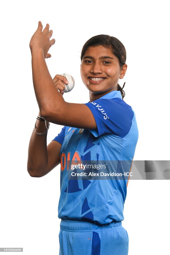 Najla Ramic Najla CMC of India poses for a portrait prior to the ICC Women's U19 ...
