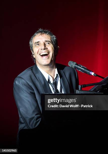 Julien Clerc performs at Palais des Sports on May 31, 2012 in Paris, France.