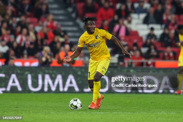 Adewale Sapara of Portimonense SC during the Liga Portugal Bwin match between SL Benfica and Portimonense SC at Estadio do Sport Lisboa e Benfica on...