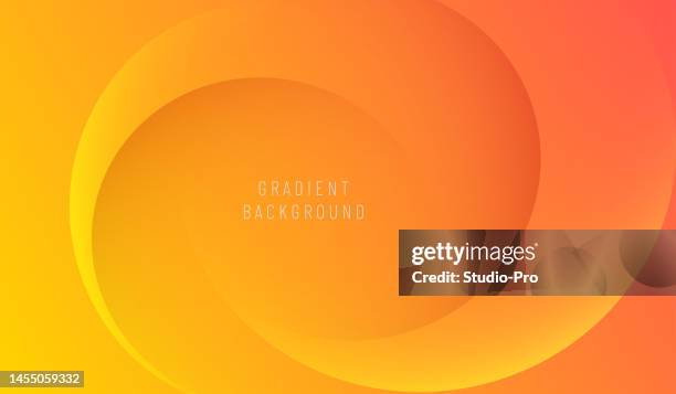 stockillustraties, clipart, cartoons en iconen met multicoloured gradient from yellow to orange dynamic waves background - abstract background yellow