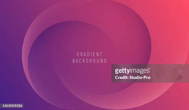 ilustrações, clipart, desenhos animados e ícones de gradiente tenro de roxo para vermelho fundo de ondas dinâmicas - paint circle