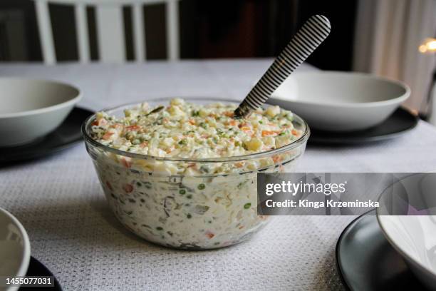 vegetable salad - cultura polonesa - fotografias e filmes do acervo