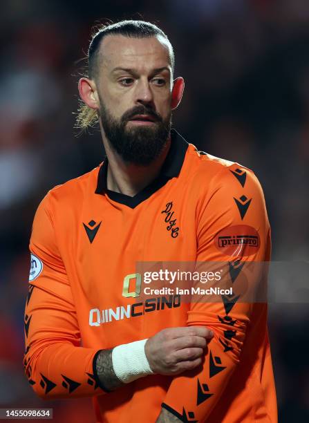 Steven Fletcher of Dundee United is seen during the Cinch Scottish Premiership match between Dundee United and Rangers FC at on January 08, 2023 in...