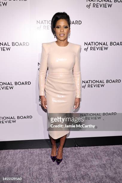 Tamron Hall poses backstage during the National Board Of Review 2023 Awards Gala at Cipriani 42nd Street on January 08, 2023 in New York City.