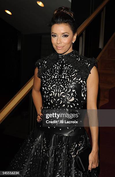 Eva Longoria attends the premiere of ARC Entertainment's 'For Greater Glory' at AMPAS Samuel Goldwyn Theater on May 31, 2012 in Beverly Hills,...