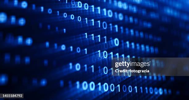 3d binary code on digital screen - 1 imagens e fotografias de stock