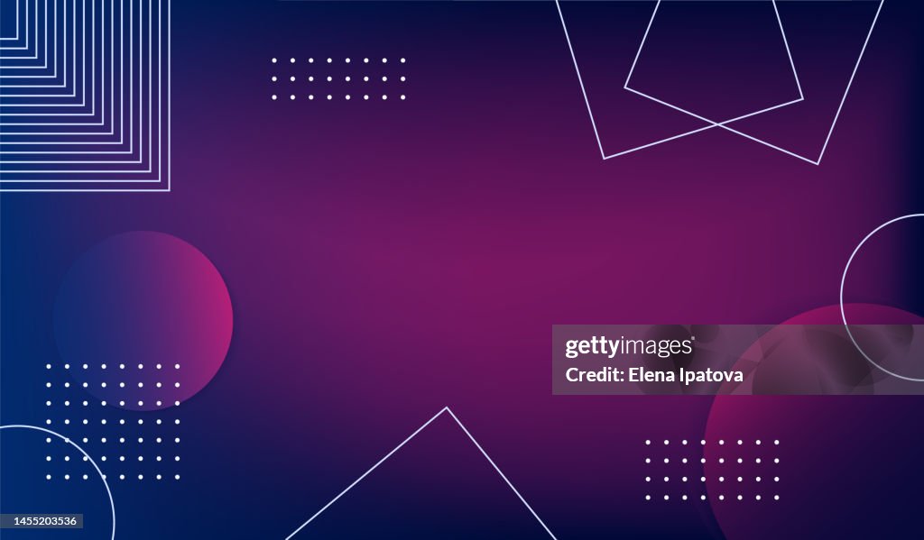 Geometric Gradient Shapes Composition Background High-Res Vector ...