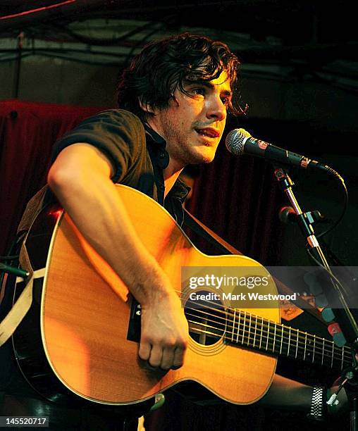 Jack Savoretti performs on stage at Borderline on May 31, 2012 in London, United Kingdom.