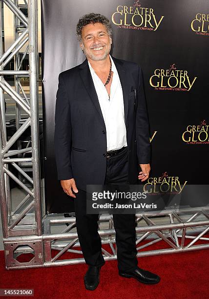 Actor Steven Bauer attends the premiere of "For Greater Glory" at AMPAS Samuel Goldwyn Theater on May 31, 2012 in Beverly Hills, California.