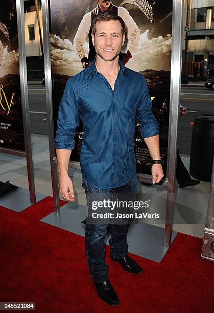 Jake Pavelka attends the premiere of "For Greater Glory" at AMPAS Samuel Goldwyn Theater on May 31, 2012 in Beverly Hills, California.