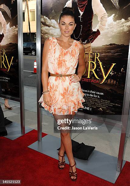 Actress Serinda Swan attends the premiere of "For Greater Glory" at AMPAS Samuel Goldwyn Theater on May 31, 2012 in Beverly Hills, California.