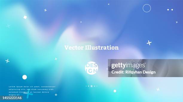 blurred fluid gradient colourful background - responsive design stock illustrations