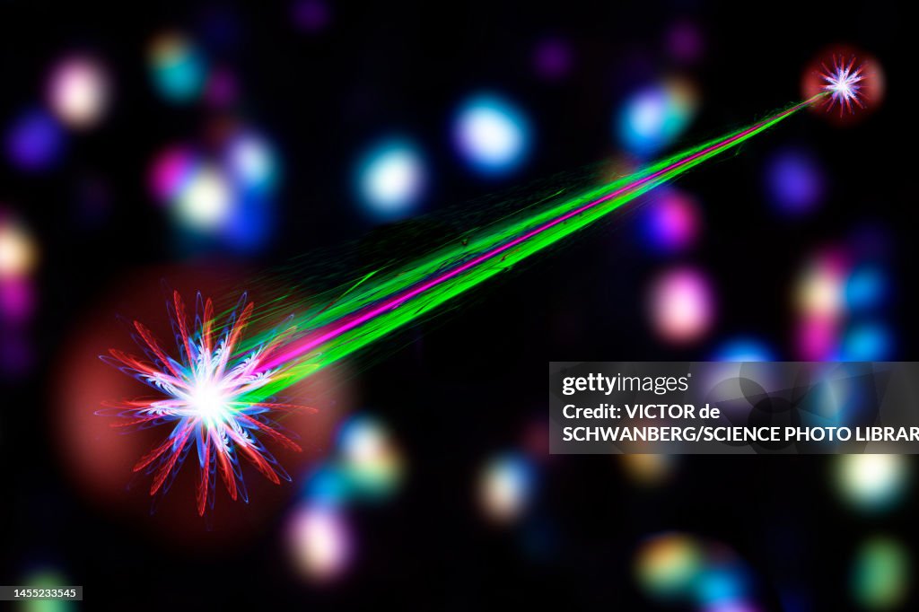 Entanglement Graphics Quantum Entanglement Conceptual Illustration High-Res Vector Graphic ...