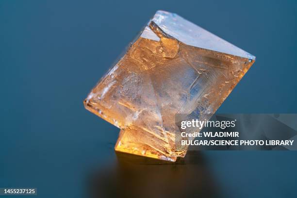 orange crystal - calcite stock pictures, royalty-free photos & images