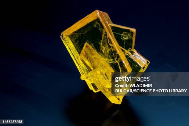 yellow crystal - silicate mineral stock pictures, royalty-free photos & images