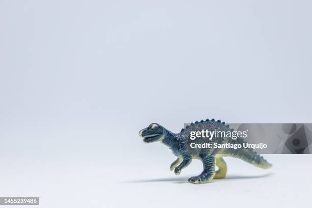 close-up of lesothosaurus - plastic toy stock pictures, royalty-free photos & images