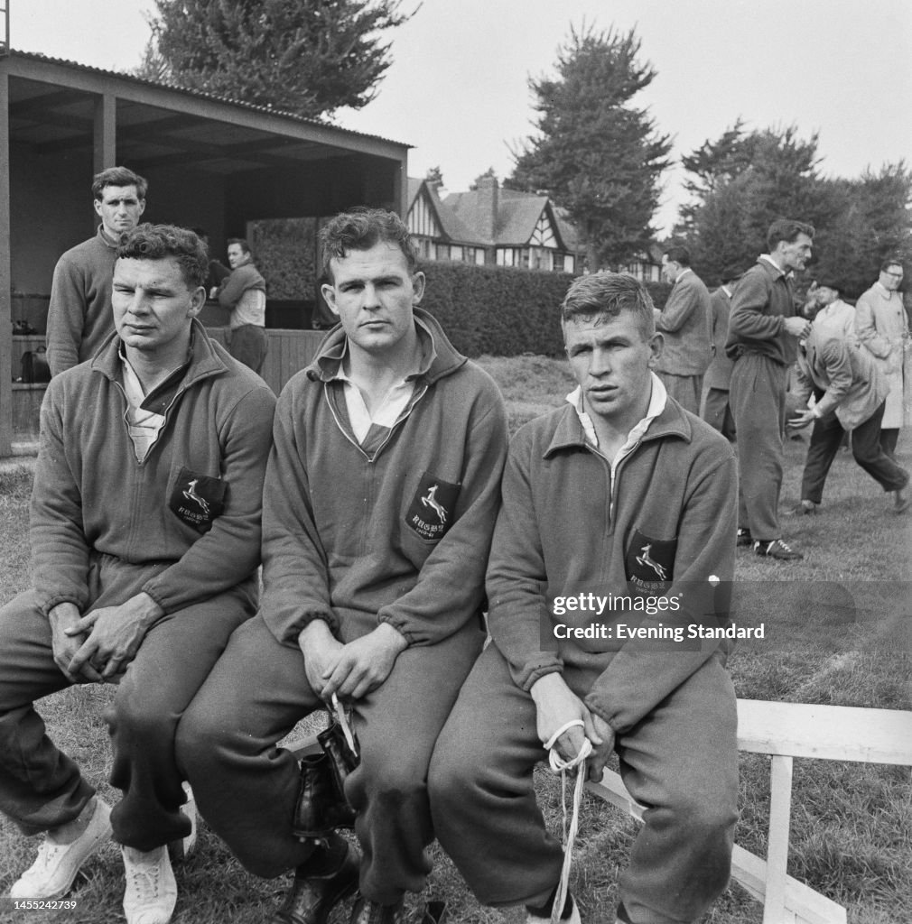 Old Rugby Player Rsa South African rugby union players Ronald Hill, Gideon Wentzel and ...