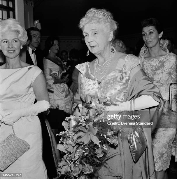 Princess Alice, Countess of Athlone , attending an event on November 2nd, 1961. (Photo by Evening Standard/Hulton Archive/Getty Images