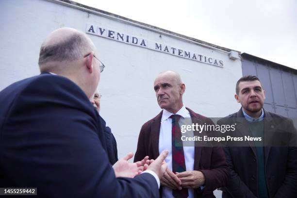 The Mayor of Seville, Antonio Muñoz, during the act of labeling the Avenida Matematicas, on January 9, 2023 in Seville . The City Council of Seville,...