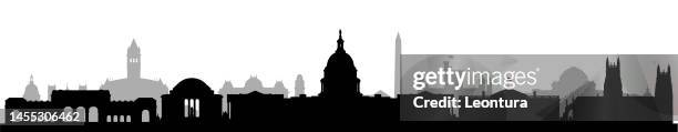 washington dc (all buildings are complete and moveable) - national monument stock illustrations