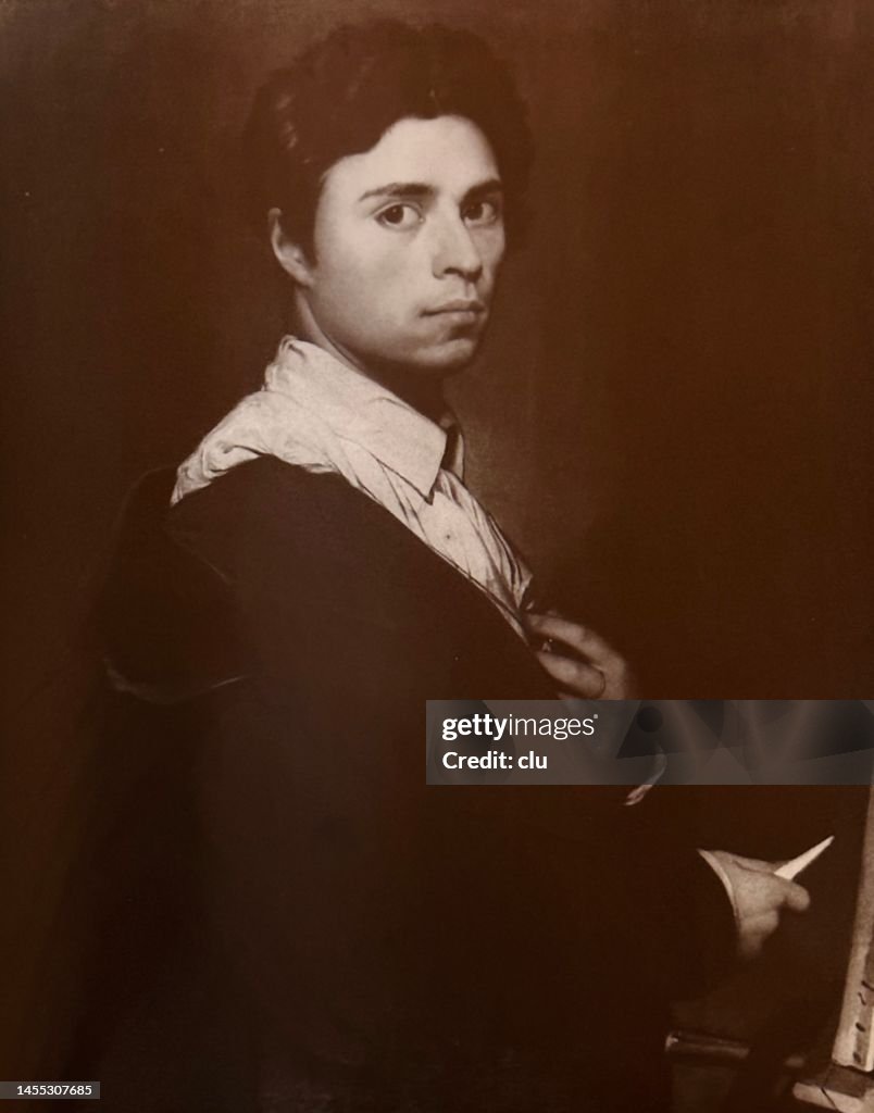 Jean Dominique Ingres, french painter, self portrait