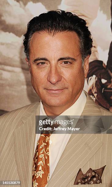 Andy Garcia attends the Los Angeles premiere of ARC Entertainment's 'For Greater Glory' at the at AMPAS Samuel Goldwyn Theater on May 31, 2012 in...