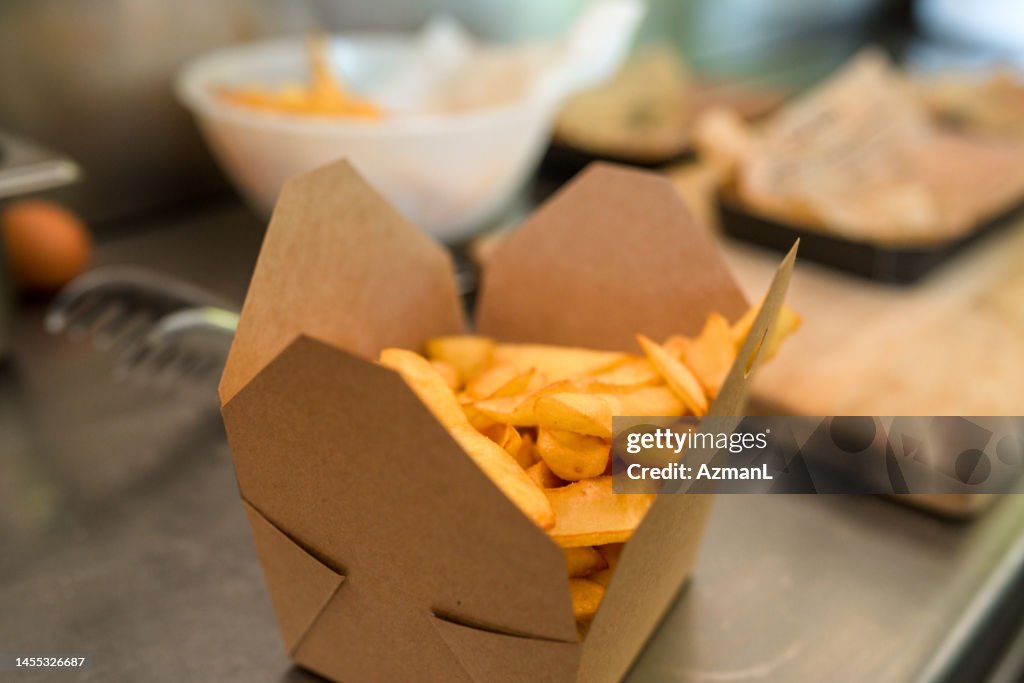 To Go Box of French Fries