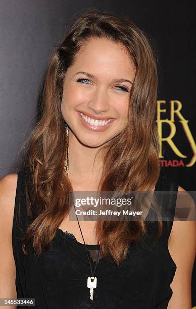 Maiara Walsh attends the Los Angeles premiere of ARC Entertainment's 'For Greater Glory' at the at AMPAS Samuel Goldwyn Theater on May 31, 2012 in...