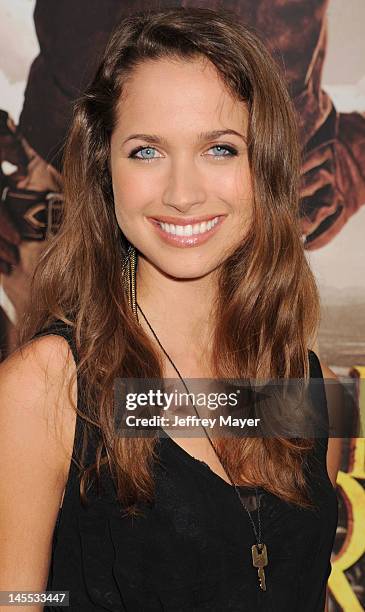 Maiara Walsh attends the Los Angeles premiere of ARC Entertainment's 'For Greater Glory' at the at AMPAS Samuel Goldwyn Theater on May 31, 2012 in...