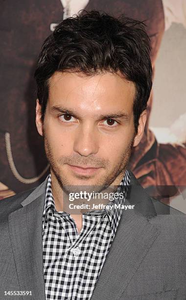 Santiago Cabrera attends the Los Angeles premiere of ARC Entertainment's 'For Greater Glory' at the at AMPAS Samuel Goldwyn Theater on May 31, 2012...