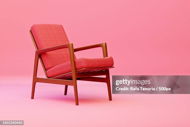 close-up of empty chair against red background,pontevedra,negros occidental,philippines - negros occidental stock pictures, royalty-free photos & images