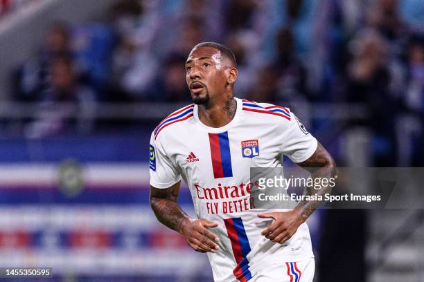 Jerome Boateng of Lyon runs in the field during the Ligue 1 match between Olympique Lyonnais and LOSC Lille at Groupama Stadium on October 30, 2022...