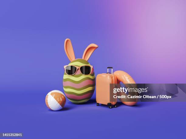 close-up of easter eggs against yellow background,romania - romania beach stock pictures, royalty-free photos & images