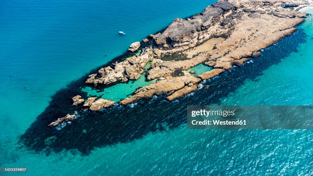 Saudi Arabia, Jazan Province, Aerial view of Farasan Islands in summer