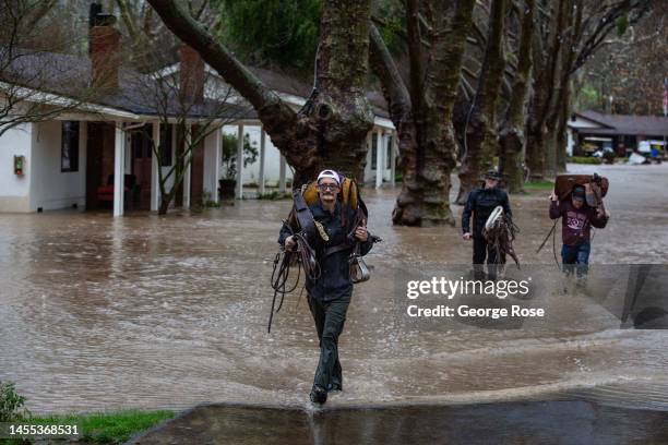 Record rains, brought on by a series of atmospheric river storms hit the Central Coast and Santa Barbara County, causing damage and flooding at the...