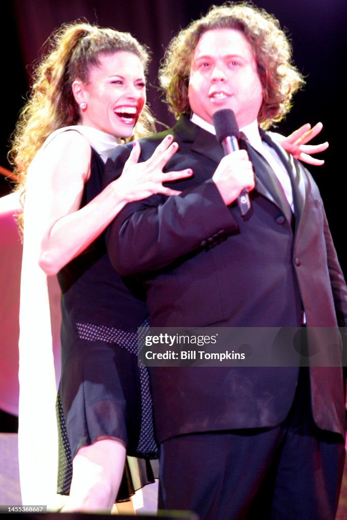 Rachel Rak Dancer Dan Fogler and Rachelle Rak during the Broadway Under The Stars event ...