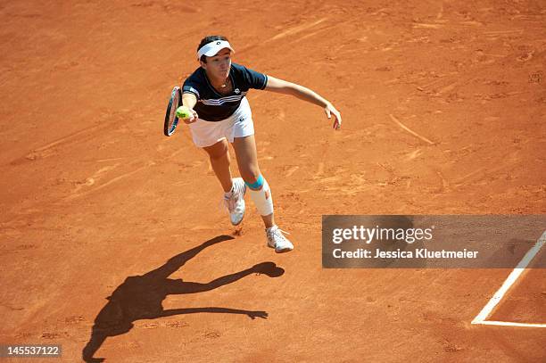 Italy Alberta Brianti in action vs Belarus Victoria Azarenka during Women's 1st Round at Stade Roland Garros. Paris, France 5/28/2012 CREDIT: Jessica...