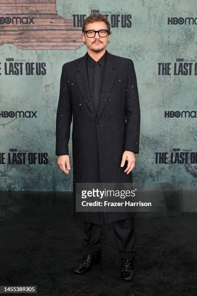 Pedro Pascal attends the Los Angeles Premiere of HBO's "The Last Of Us" at Regency Village Theatre on January 09, 2023 in Los Angeles, California.