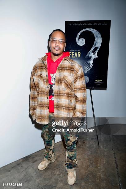 Rapper T.I. Attends the Overcoming Fear Mixer on January 09, 2023 in Santa Monica, California.
