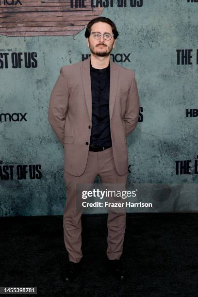 Joe Aragon attends the Los Angeles Premiere of HBO's "The Last Of Us" at Regency Village Theatre on January 09, 2023 in Los Angeles, California.