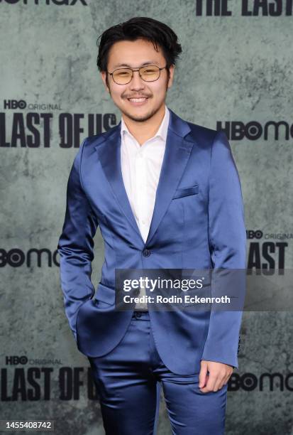 Daniel Omoto attends the Los Angeles premiere of HBO's "The Last of Us" at Regency Village Theatre on January 09, 2023 in Los Angeles, California.