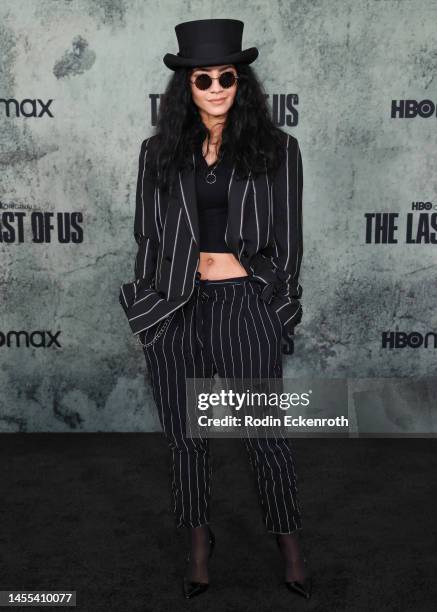 Tristin Mays attends the Los Angeles premiere of HBO's "The Last of Us" at Regency Village Theatre on January 09, 2023 in Los Angeles, California.