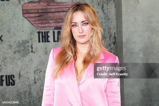 Ashley Johnson attends HBO's "The Last of Us" Los Angeles Premiere on January 09, 2023 in Los Angeles, California.
