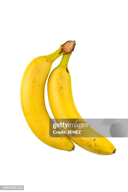 banana on white background - banana stock pictures, royalty-free photos & images